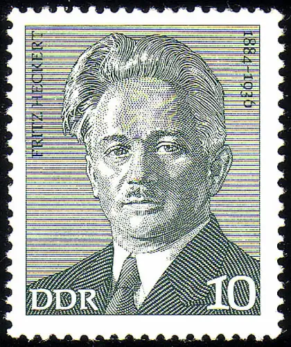 1911 Arbeiterbewegung Fritz Heckert 10 Pf **