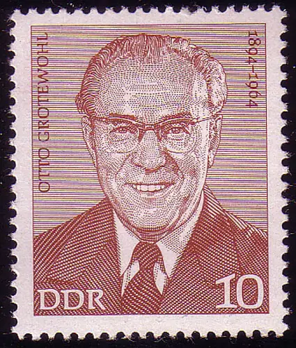 1912 Arbeiterbewegung Otto Grotewohl 10 Pf **