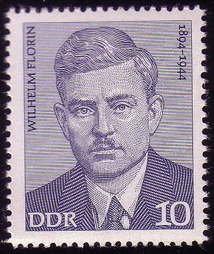 1913 Arbeiterbewegung Wilhelm Florin 10 Pf **