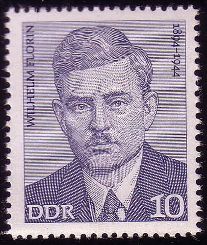 1913 Arbeiterbewegung Wilhelm Florin 10 Pf **