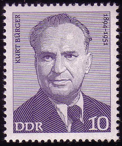 1916 Arbeiterbewegung Kurt Bürger 10 Pf **