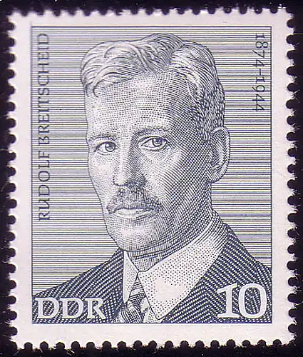 1915 Arbeiterbewegung Rudolf Breitscheid 10 Pf **