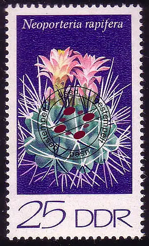 1926 Kakteen Igelkaktus 25 Pf O gestempelt