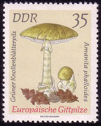 1939 Champignons toxiques Fèves de bulbes 35 Pf ** post-fraîchissement