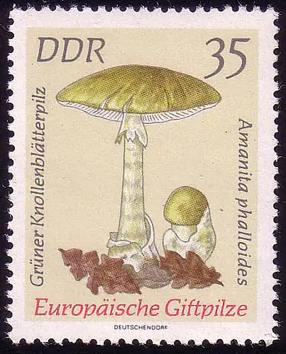 1939 Giftpilze Knollenblätterpilz 35 Pf ** postfrisch