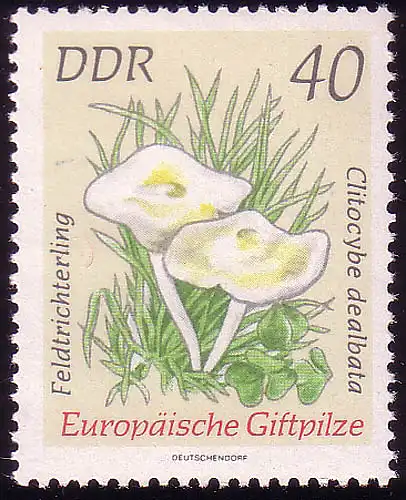 1940 Giftpilze Feldtrichterling 40 Pf ** postfrisch