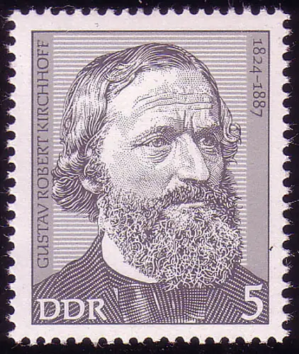 1941 Personnalités Robert Kirchhoff 5 Pf **