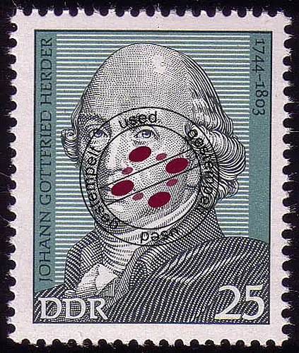 1944 Persönlichkeiten Johann von Herder 25 Pf O