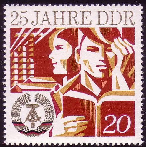1950 25 Jahre DDR 20 Pf **