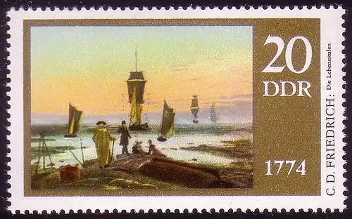 1959 Caspar David Friedrich Niveau de vie 20 Pf **