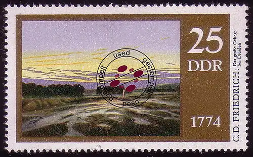 1960 Caspar David Friedrich Grand Coffre 25 Pf O