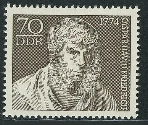 1962 Caspar David Friedrich 70 Pf aus Block 40 **