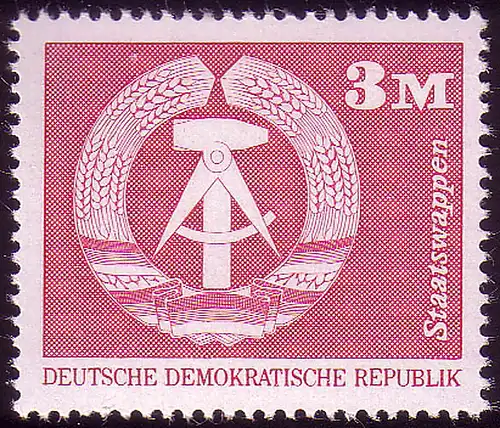 1967 Aufbau in der DDR Großformat 3 Mark **