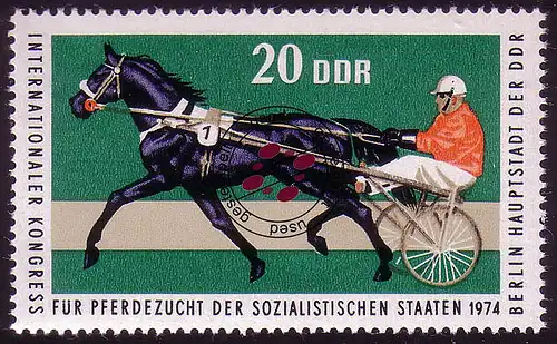 1970 Élevage des chevaux Traber 20 Pf O