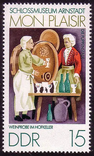 1977 Poupées Maison Dégustation de vin 15 Pf **