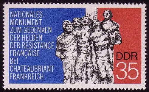 1982 Mahn- und Gedenkstätten 35 Pf ** postfrisch