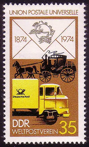 1987 100 Jahre UPU Postauto 35 Pf **