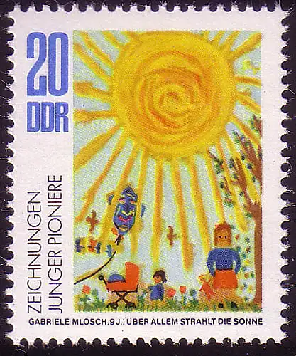 1991 Junge Pioniere 20 Pf postfrisch **