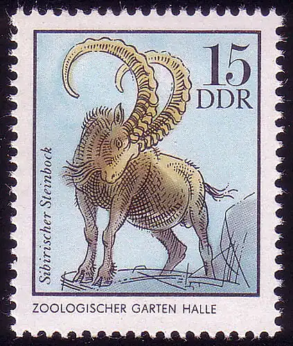 2032 Zootiere 15 Pf Sibirischer Steinbock **