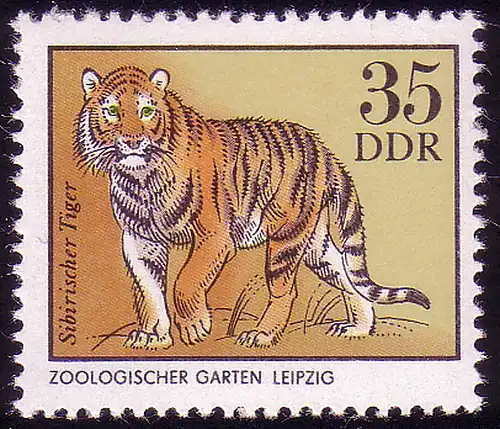 2036 Animaux zoologiques 35 Pf Tigre Sibérien **