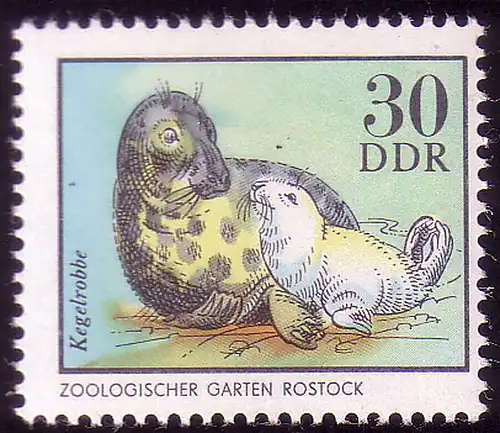 2035 Zootiere 30 Pf Kegelrobbe **