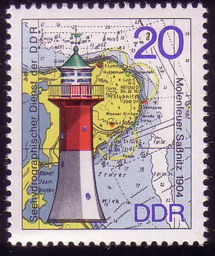 2047 Leuchttürme 20 Pf, postfrisch **