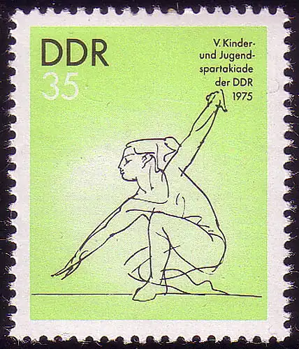 2068 Kinder- und Jugendspartakiade 35 Pf, postfrisch **