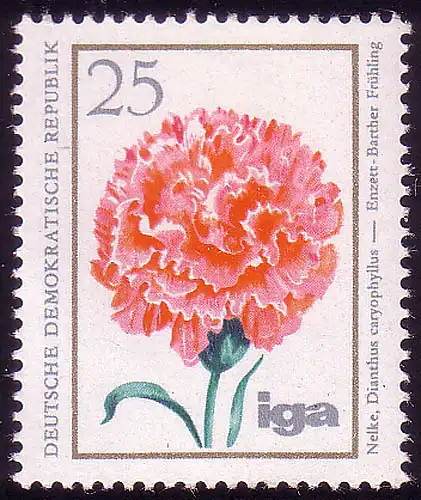 2073 Fleurs 25 Pf Nel de jardin **