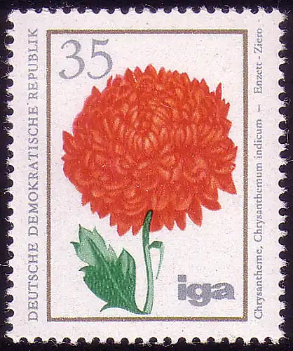 2074 Blumenzüchtungen 35 Pf Chrysantheme **