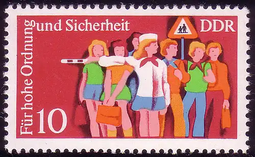 2078 Sécurité routière 10 Pf ** .