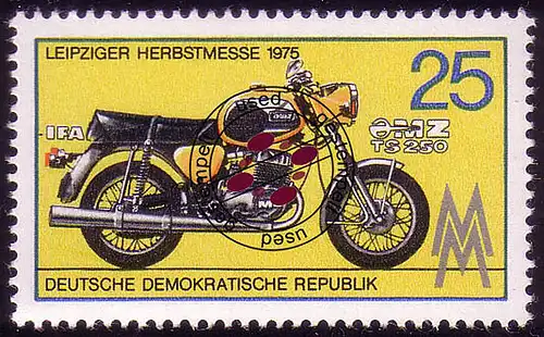 2077 Leipziger Automne 1975 25 Pf O