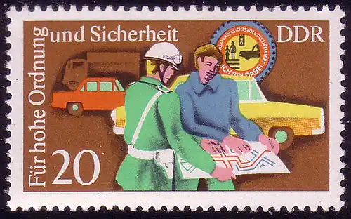 2080 Sécurité routière 20 Pf ** 20