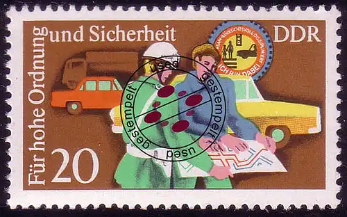 2080 Sicherheit im Straßenverkehr 20 Pf O
