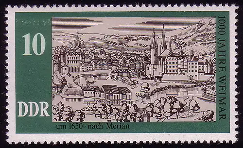 2086 Weimar 10 Pf **.