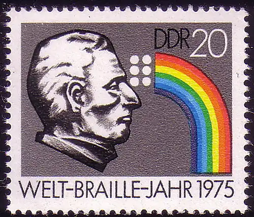 2090 Année mondiale de la braille 20 Pf **