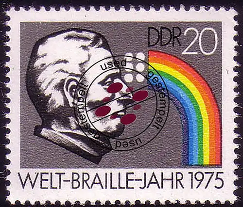 2090 Welt-Braille-Jahr 20 Pf O