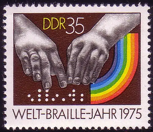 2091 Année mondiale de la braille 35 Pf **