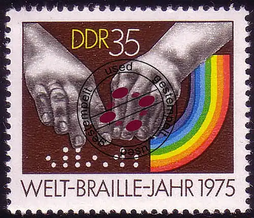 2091 Année mondiale de la braille 35 Pf O