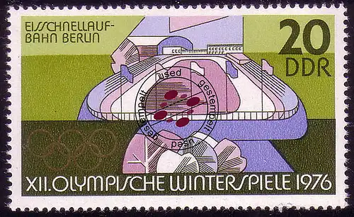 2101 Olympische Winterspiele 1975, 2. Dez. 20 Pf O