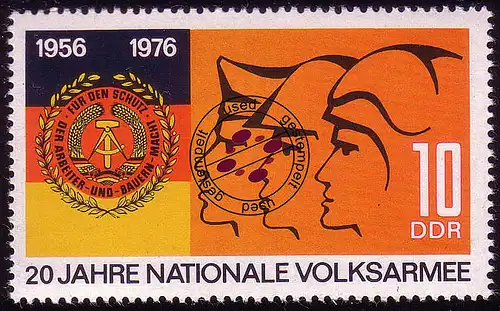 2116 Nationale Volksarmee 10 Pf O gestempelt