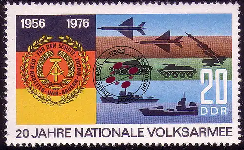 2117 Nationale Volksarmee 20 Pf O gestempelt