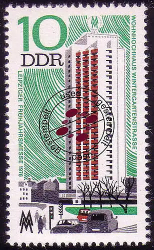 2119 Leipziger Printemps 1976 10 Pf O
