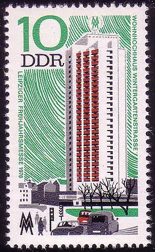 2119 Leipziger Printemps Foire 1976 10 Pf **