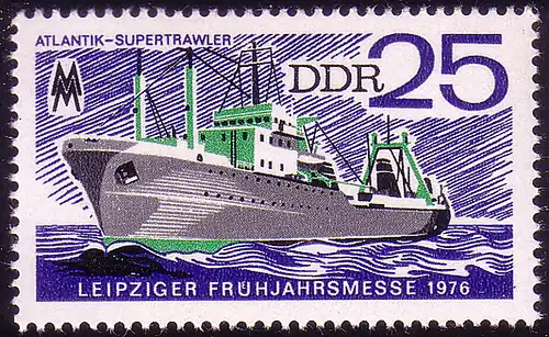 2120 Leipziger Printemps 1976 25 Pf **