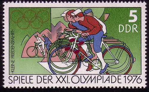 2126 Olympische Sommerspiele 1976, 5 Pf O gestempelt