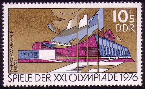 2127 Jeux olympiques d'été 1976, 18 mai 10+5 Pf **
