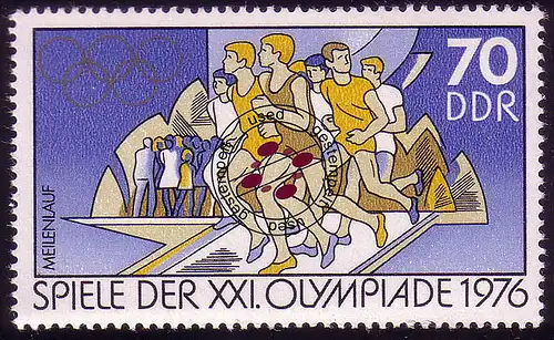 2131 Olympische Sommerspiele 1976, 70 Pf O gestempelt