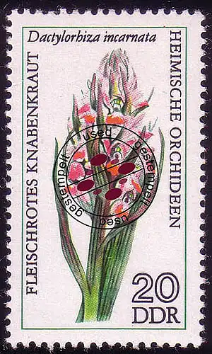 2136 Heimische Orchideen 20 Pf O gestempelt