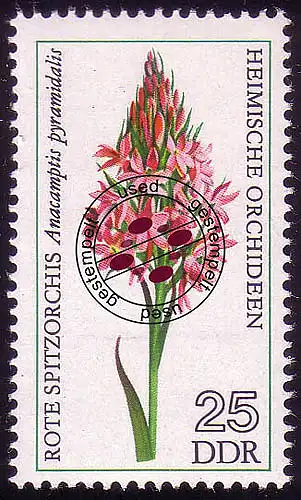 2137 Heimische Orchideen 25 Pf O gestempelt