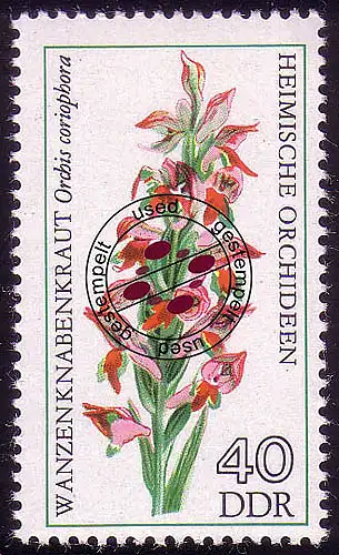 2139 Heimische Orchideen 40 Pf O gestempelt